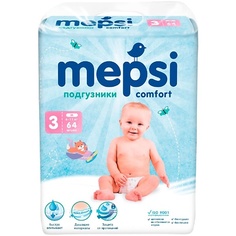 Подгузники MEPSI Детские подгузники, M (6-11кг) 64