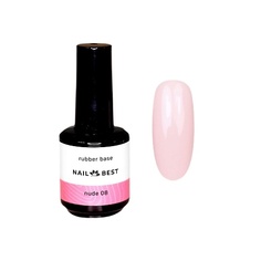 NAIL BEST Base Nude Rubber №08 базовое покрытие для гель-лаков