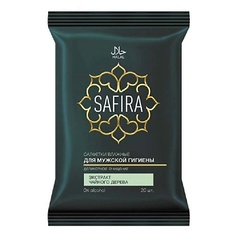 Салфетки для интимной гигиены SAFIRA Салфетки влажные для интимной гигиены с экстрактом чайного дерева 20