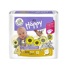 BELLA BABY HAPPY Подгузники для детей Maxi Plus с эластичными боковинками 12