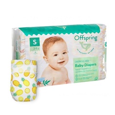 OFFSPRING Подгузники, S 3-7 кг Ананасы 48