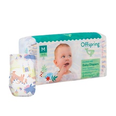 OFFSPRING Подгузники, M 6-10 кг Единороги 42