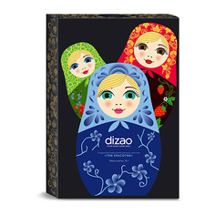 Маска для лица DIZAO Подарочный набор масок для лица, шеи и век Три красотки 3.0