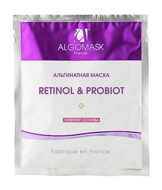 Маска для лица ALGOMASK Маска альгинатная Retinol & Probiot (Lifting base) 25.0