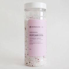 Соль для ванны MIPASSIONCORP Морская соль с бутонами роз парфюмированная 500