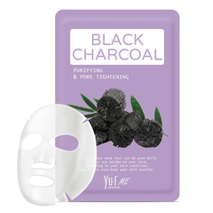 YU.R Тканевая маска для лица с экстрактом угля YU.R ME Black Charcoal Sheet Mask