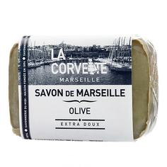 LA CORVETTE Мыло марсельское традиционное гипоаллергенное оливковое для лица и тела