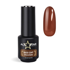 Базовое покрытие для ногтей ALL STAR PROFESSIONAL Пластичная цветная база для ногтей BASE COAT "Red"