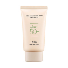 Солнцезащитный крем для лица OTTIE Green Shield On Sun Serum SPF50 Солнцезащитный крем-серум для чувствительной кожи 60