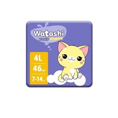 WATASHI Подгузники для детей 4/L 7-14 кг