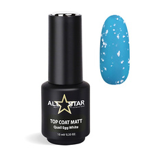 Верхнее покрытие для гель-лаков ALL STAR PROFESSIONAL Матовый топ с вкраплениями Quail Egg 10