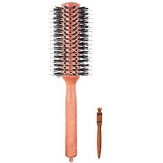 Аксессуары для волос HAIRWAY Брашинг Hairway Style деревнная основа, комбинированная щетина 28мм, 10 рядов