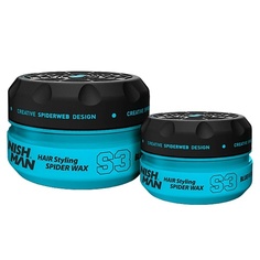 Воск для укладки волос NISHMAN Воск-паутинка для волос S3 Blue web 100.0