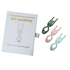 Fiona Franchimon Набор шпилек No1 Hairpin изумрудного/розового/голубого оттенка (3шт.)