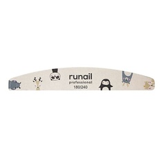 RUNAIL PROFESSIONAL Профессиональная пилка для ногтей "Лесные звери" 180/240