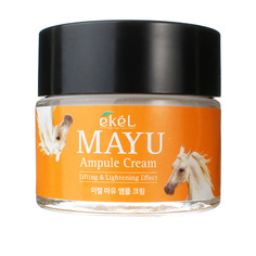 EKEL Крем для лица с Лошадиным жиром Ампульный Ampule Cream Mayu 70