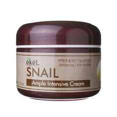 EKEL Крем для лица с Муцином улитки Ампульный Регенерирующий Ample Intensive Cream Snail 100