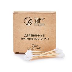 Аксессуары для ухода за телом BEAUTY365 Ватные палочки на деревянной основе 100