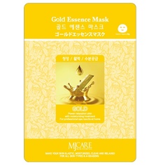 Маска для лица MJCARE Маска тканевая с золотой крошкой для лица 23