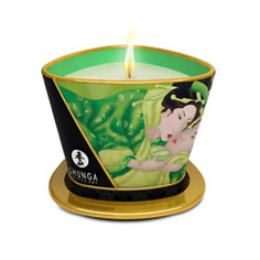 SHUNGA Массажное арома масло в виде свечи Зеленый чай