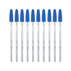 Аксессуары для макияжа SEXY LASHNBROW Щеточки для ресниц и бровей одноразовые голубые с глиттером