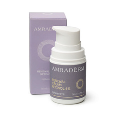 Крем для лица AMRADERM Крем омолаживающий для лица с ретинолом Renewal Cream Retinol 4% 50.0