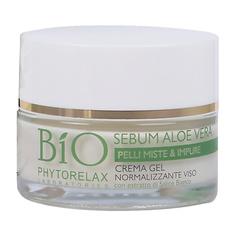 Средства для умывания PHYTORELAX Крем для лица очищающий против жирного блеска с алоэ вера