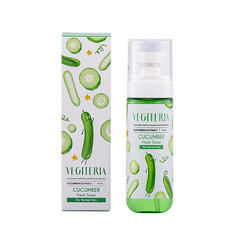 Средства для умывания VEGITERIA Освежающий тоник для лица для нормальной и комбинированной кожи CUCUMBER