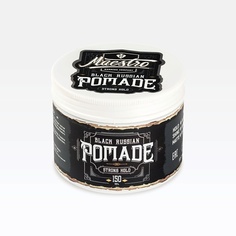 Помада для укладки волос GREAT MAESTRO BARBERS COMPANY Тонирующая помада на водной основе Black Russian Pomade 150