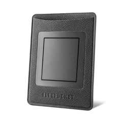 Наклейка для телефона FLEXPOCKET Чехол для карты на телефон с прозрачным окном, из экокожи Saffiano