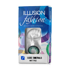 Цветные линзы ILLUSION Цветные контактные линзы fashion LUXE emerald