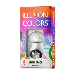 Цветные линзы ILLUSION Цветные контактные линзы colors SHINE black
