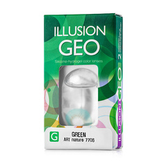 Цветные линзы ILLUSION Цветные контактные линзы ILLUSION GEO Nature green