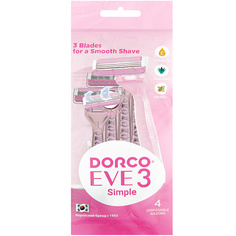 Станок для бритья DORCO Женские бритвы одноразовые EVE3, 3-лезвийные 1