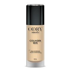 Тональное средство ODRY Маскирующий тональный крем с матовым финишем COLLAGEN SKIN тон 01