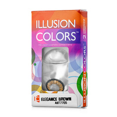 Цветные линзы ILLUSION Цветные контактные линзы ILLUSION colors ELEGANCE brown