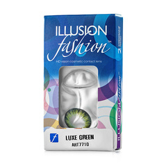 Цветные линзы ILLUSION Цветные контактные линзы fashion LUXE green