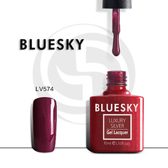 Гель-лак для ногтей BLUESKY Гель-лак Luxury Silver Бордовое искушение