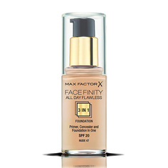 Тональные средства MAX FACTOR Тональная основа Facefinity All Day Flawless 3 В 1