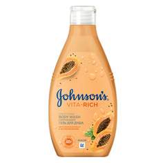 Средства для ванной и душа JOHNSONS Смягчающий гель для душа с экстрактом папайи Johnson's