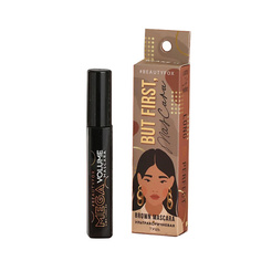 BEAUTY FOX Тушь для ресниц But first, mascara, с силиконовой щёточкой, цвет коричневый