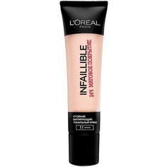 Тональные средства LORÉAL PARIS LOREAL Cтойкий тональный крем Infaillible 24ч Матовое покрытие L'Oreal