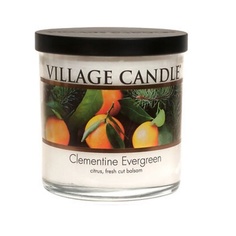 VILLAGE CANDLE Ароматическая свеча "Clementine Evergreen", стакан, маленькая