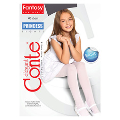 CONTE ELEGANT Колготки детские фантазия PRINCESS 40 den р.104-110, nero