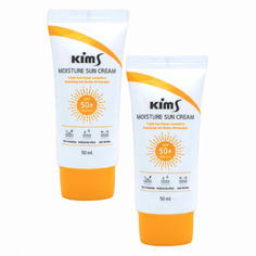 Уход за лицом Kims НАБОР: 2 солнцезащитных крема для лица Moisture Sun Cream SPF 50+ PA++++ Triple Function 100