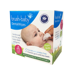 Brush-Baby Салфетки влажные детские для зубов и ротовой полости New
