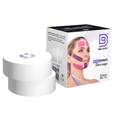Тейпы для лица BBALANCE Косметологический кинезио тейп BB Face Pack (2,5 см * 5 м 2 рулона) белый