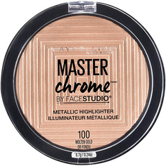 Хайлайтеры MAYBELLINE NEW YORK Хайлайтер для лица "Master Chrome" для сияния кожи