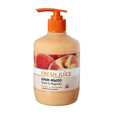 FRESH JUICE Крем-мыло с дозатором Peach&Magnolia (персик и магнолия)