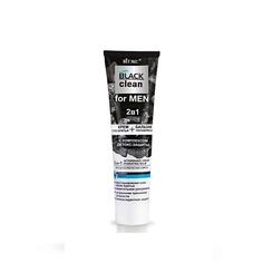 ВИТЭКС BLACK CLEAN FOR MEN 2в1 крем после бритья + увлажняющий бальзам с комплексом детокс-защиты Viteks